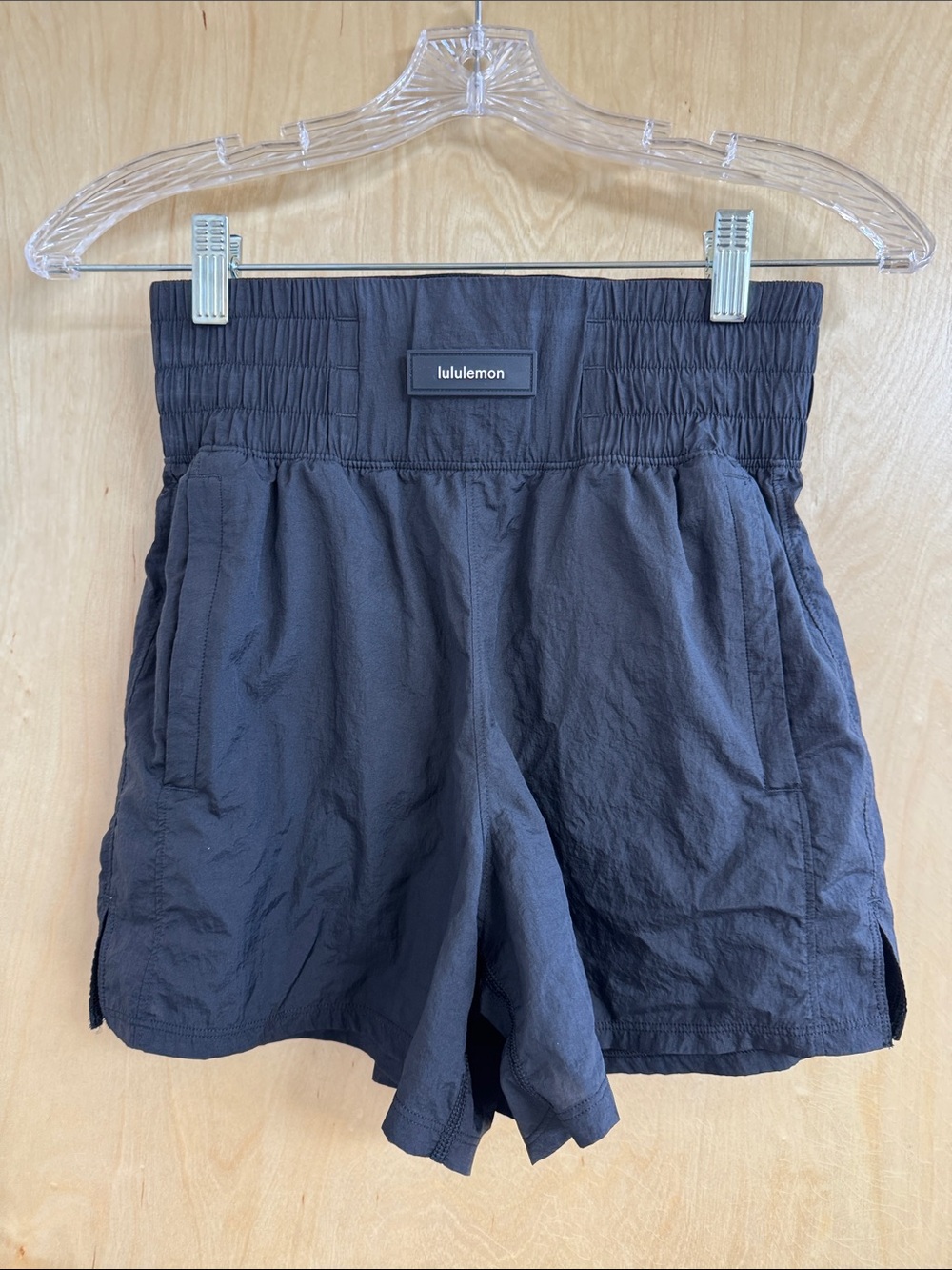 lululemon athletica Women's Black High-Rise Athletic Training Shorts Size 4